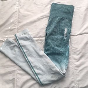 Gymshark Ombré Leggings Teal/Ice Blue